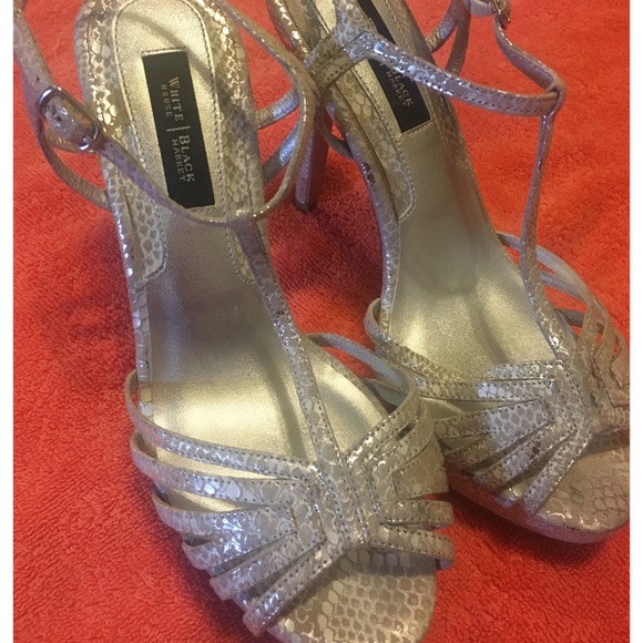 Silver Color Dressy Sandals - Picture 4 of 4
